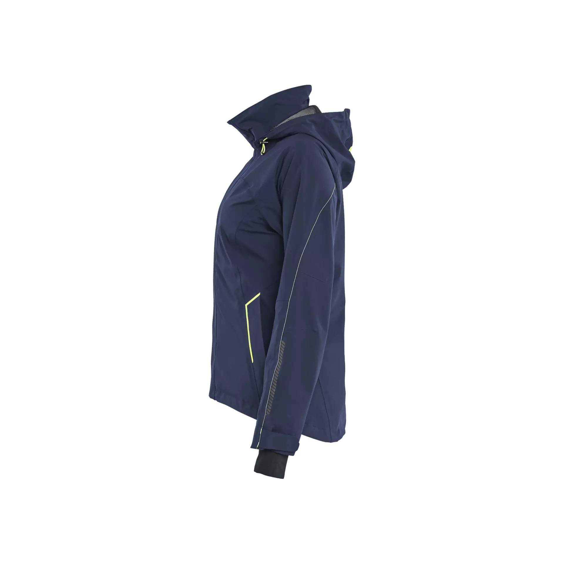 Blåkläder 440319178633, Damen Stretch Shell Jacke, Dunkel Marineblau/Gelb, image 4
