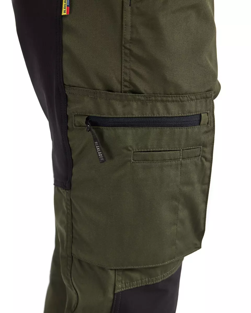 Blåkläder 145918454298, Stretch Work Pants, Forest Green/Black, image 5, gallery thumbnail