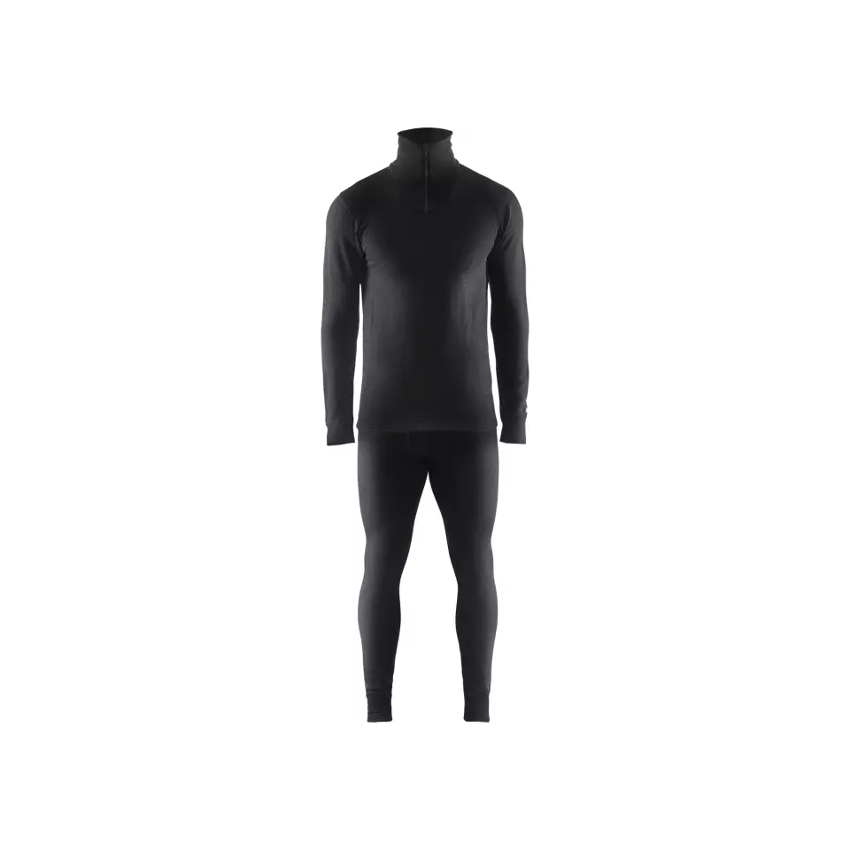 Blåkläder 489417069900, XWARM Base Layer Shirt, Black, image 2, gallery thumbnail