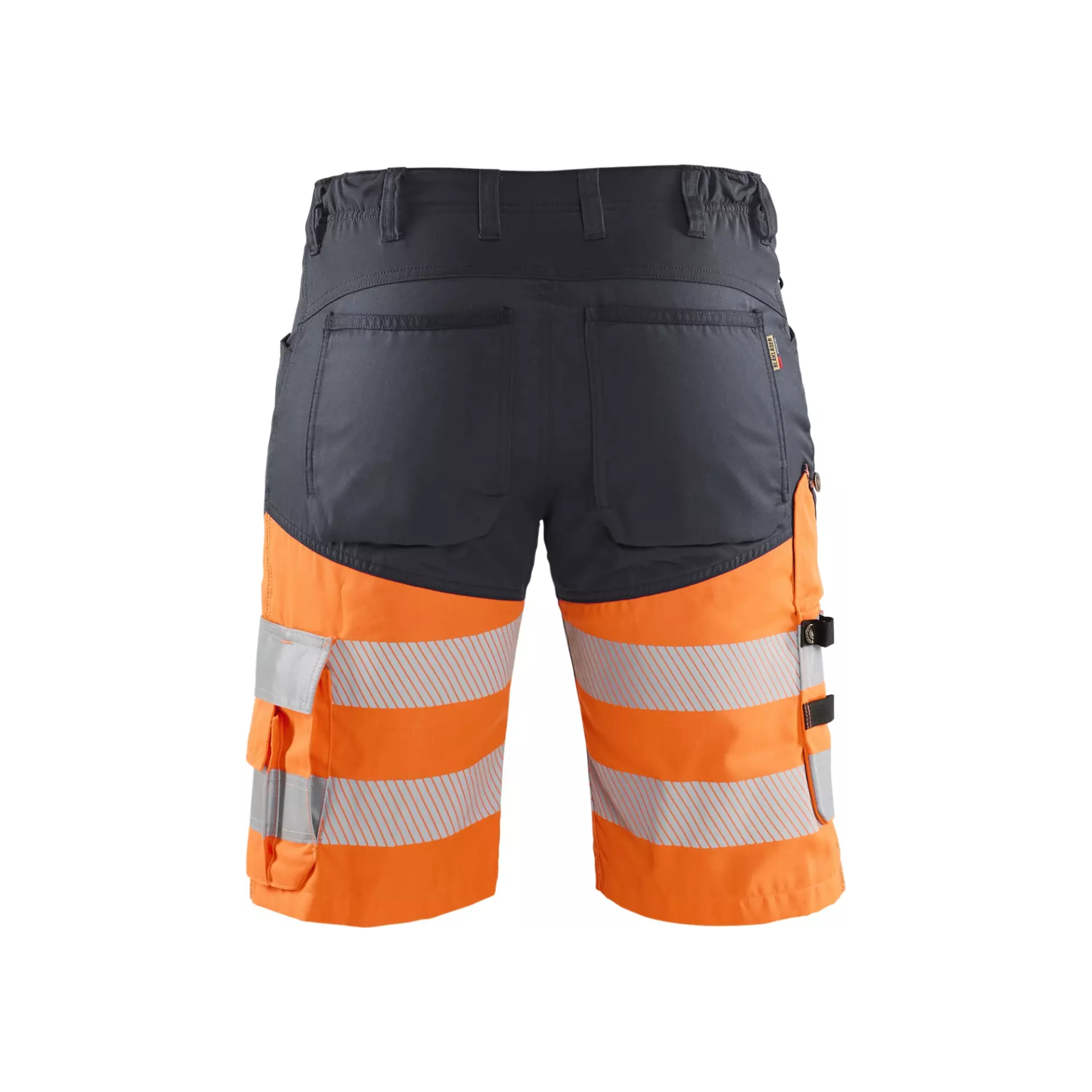 Blåkläder 154118119653, High-Vis Stretch Work Shorts, Gray/Hi-Vis Orange, image 3