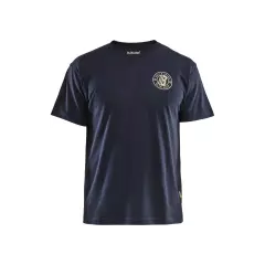  942010428600, Blåkläder T-shirt Grit Flag, mörkblå