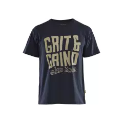  942110428600, Blåkläder Grit and Grind t-shirt, mörkblå