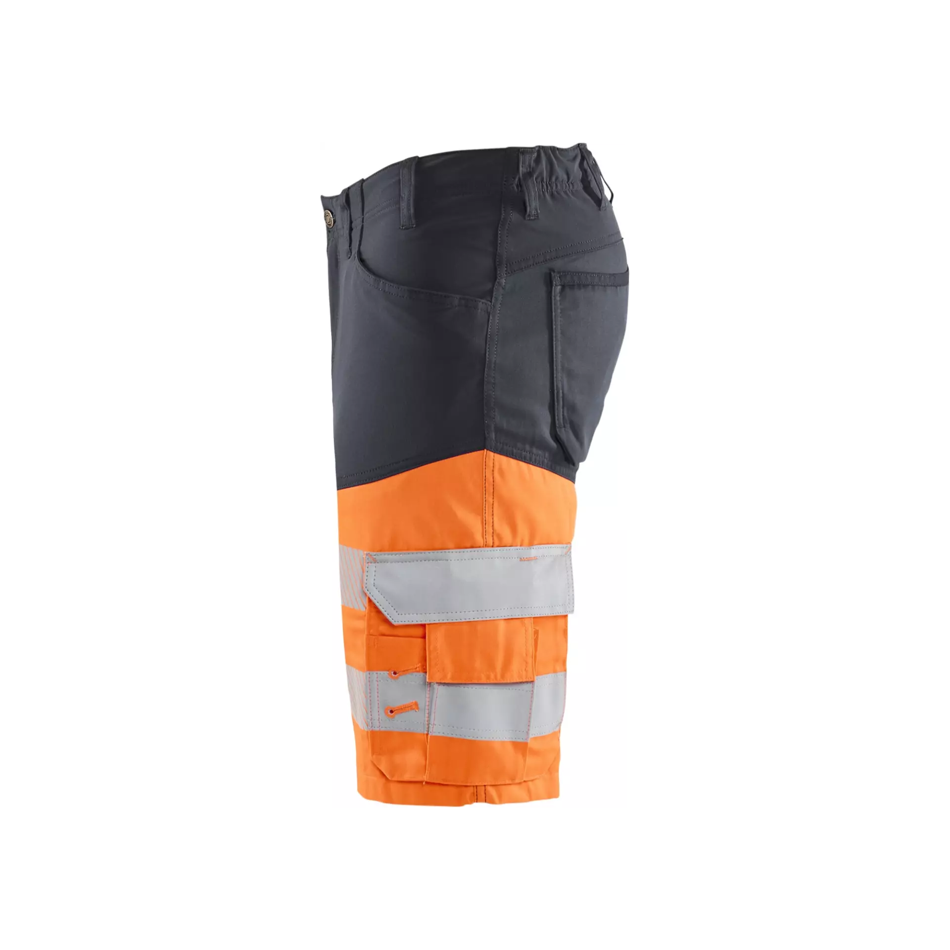 Blåkläder 154118119653, High-Vis Stretch Work Shorts, Gray/Hi-Vis Orange, image 5