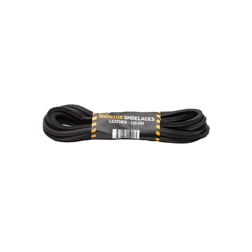 Monitor 1000285001, Shoelaces 120 cm, Black Leather, image 1, gallery thumbnail