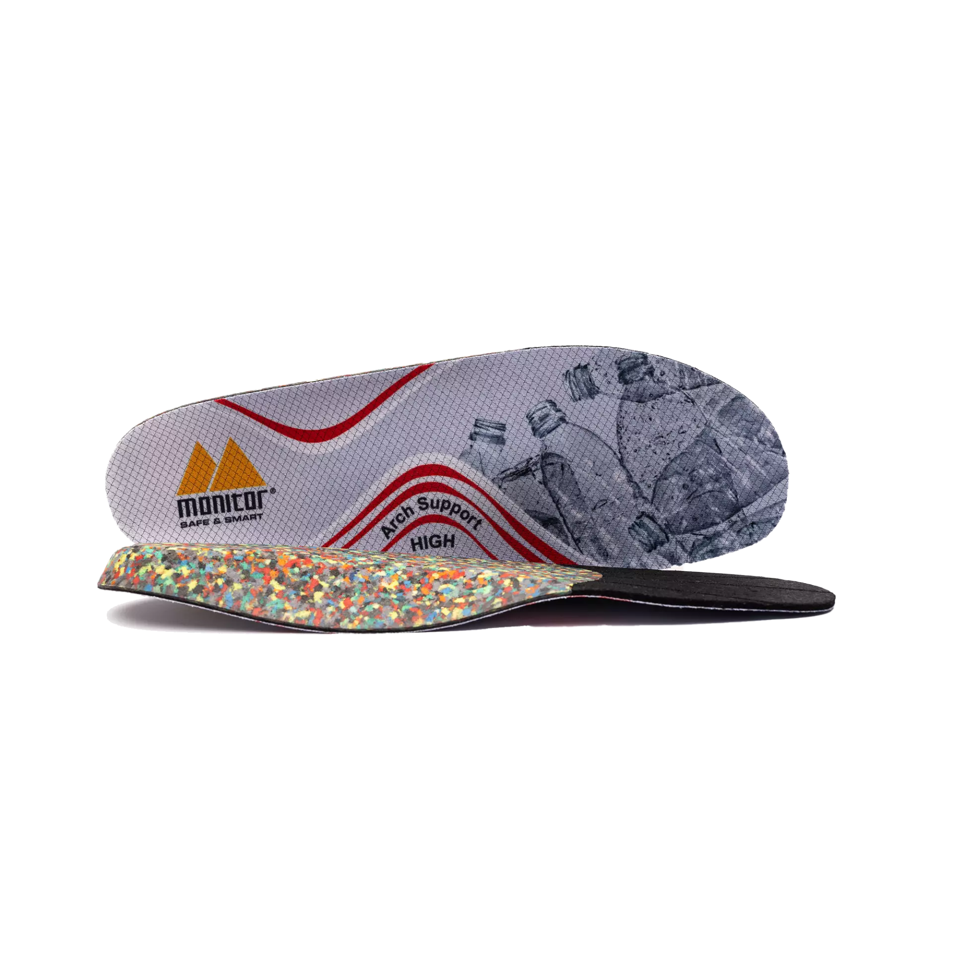 Monitor 1000290607, Arch Support High Insole, Red, image 1