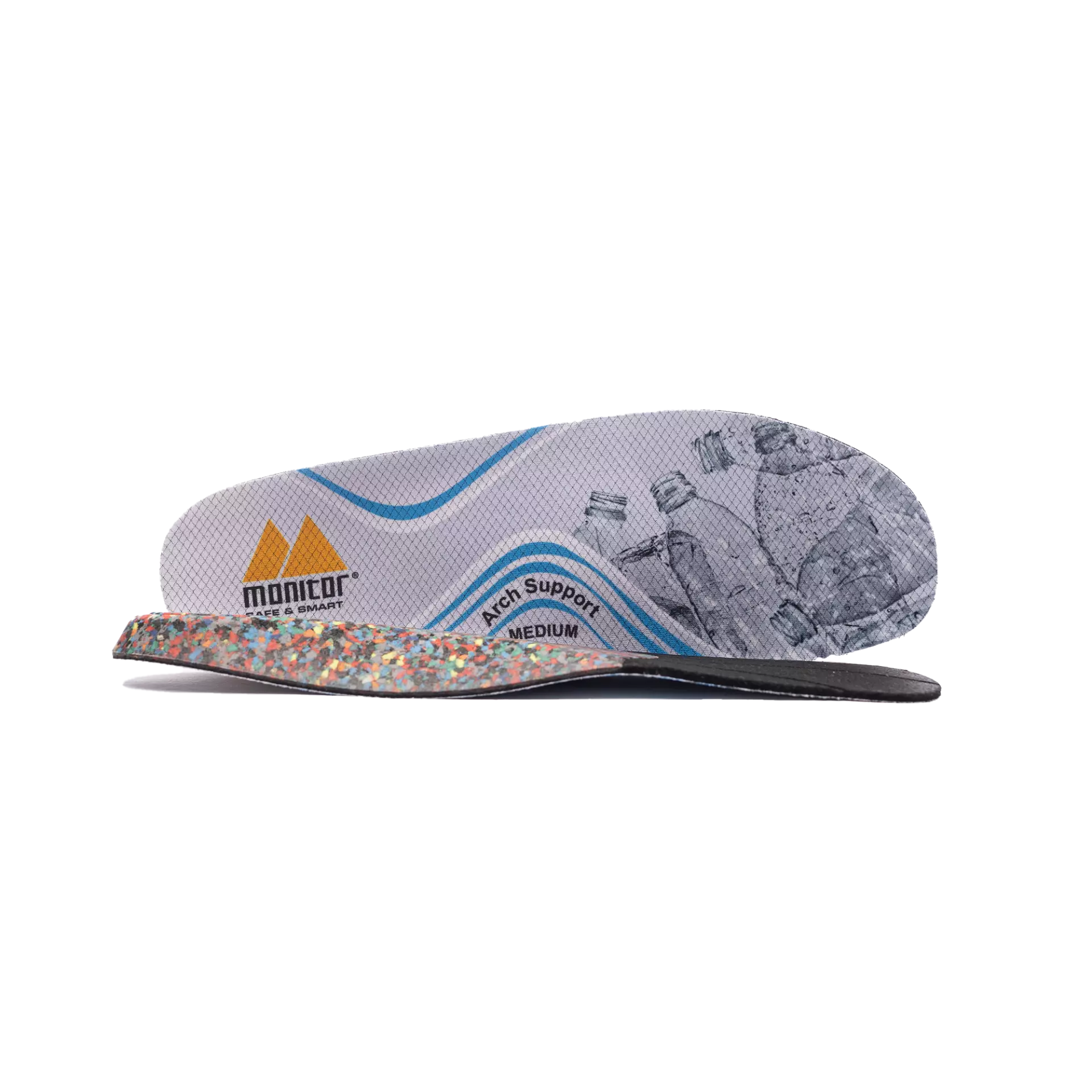 Monitor 1000289409, Arch Support Medium Insole, Blue, image 1