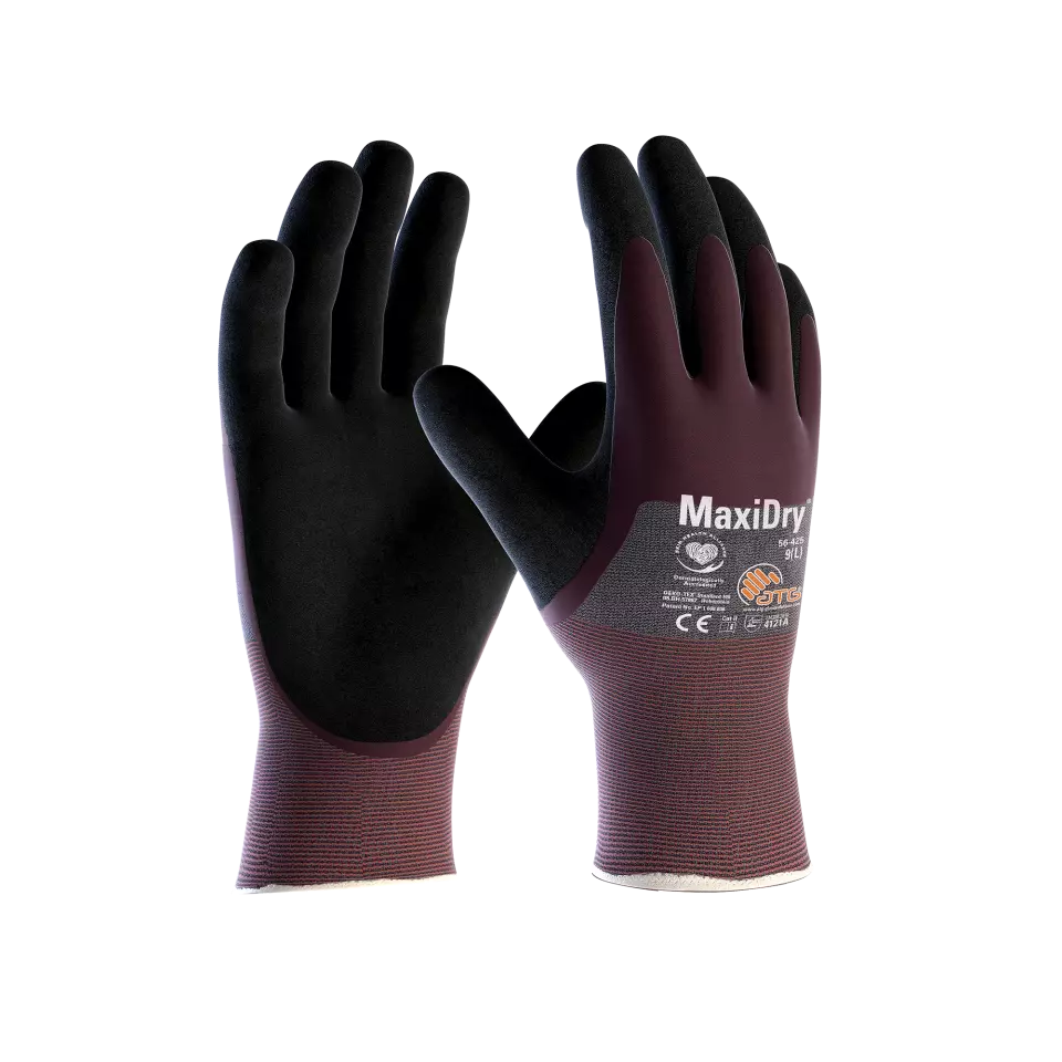 ATG 1000311501, MaxiDry 3/4 HT Gloves, Plum, image 1, gallery thumbnail