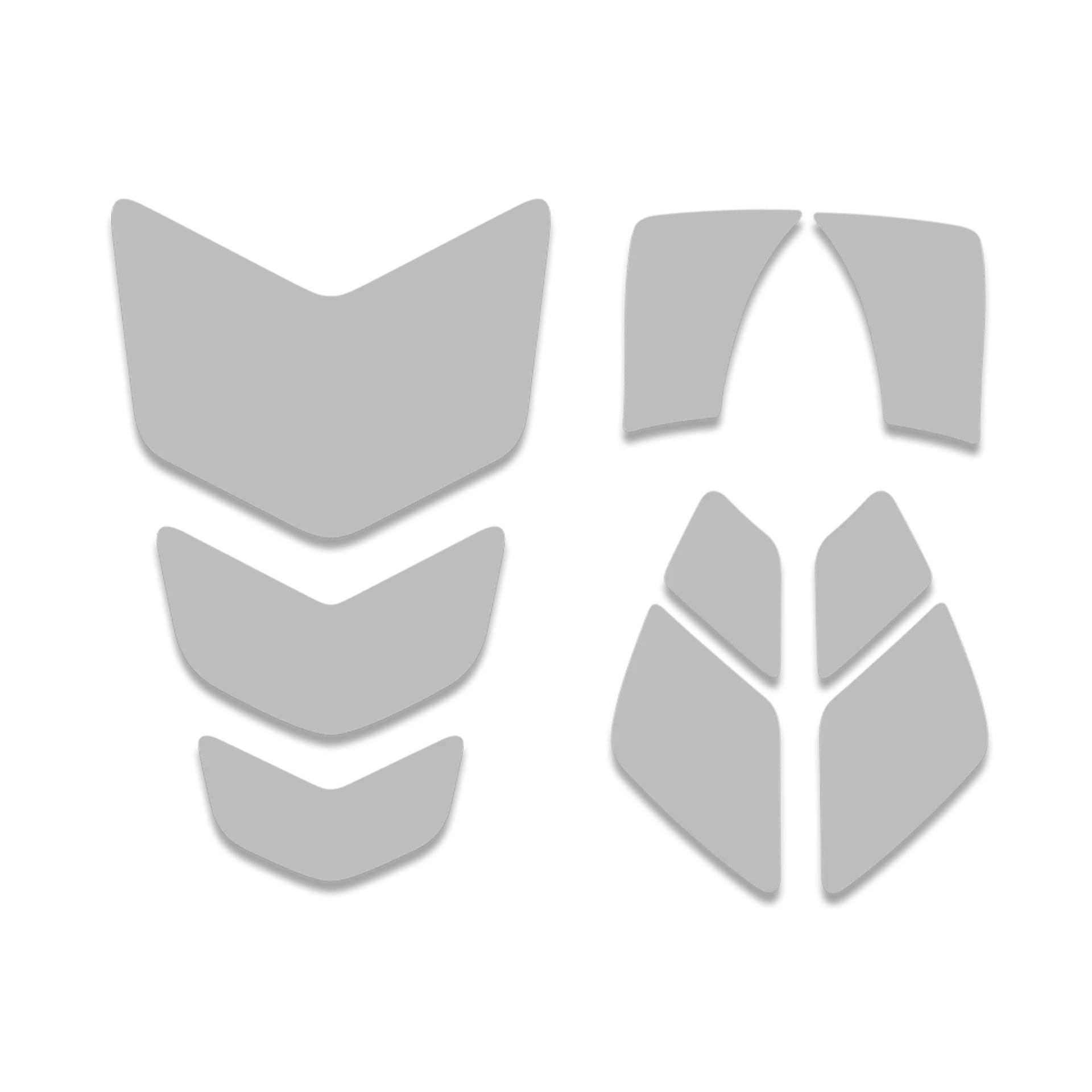 Guardio 1001662053, Armet Helmet Reflective Tape Kit, Silver, image 1