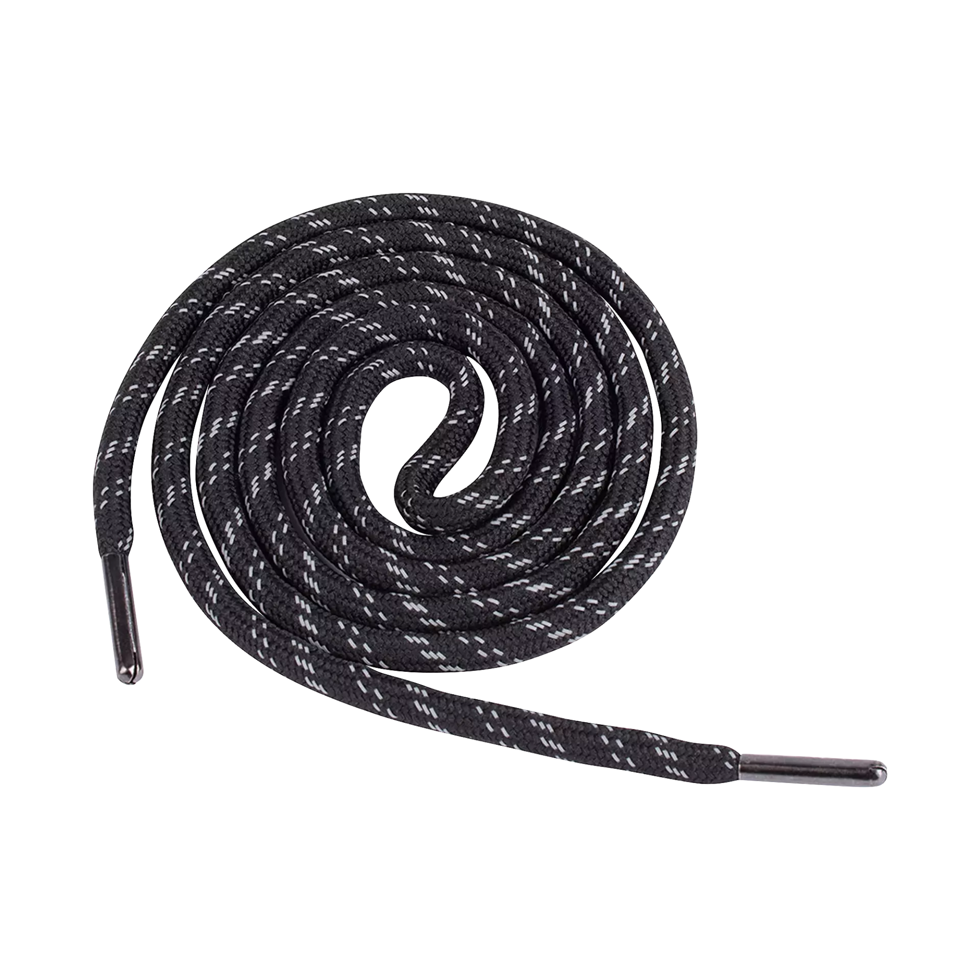 South West 1000957001, Reflex Round Shoelaces, Black, image 1