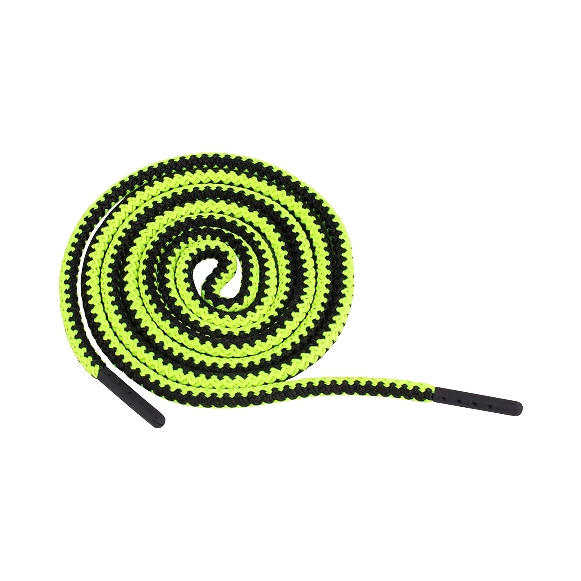 South West 1000956712, String Round Shoelaces, Fluorescent Yellow/Black, image 1