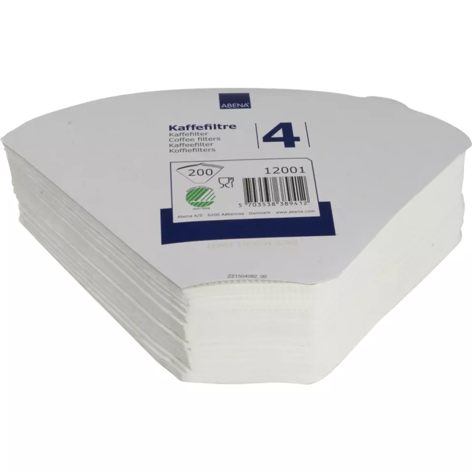 Abena 12001, Coffee Filter White 1x4, image 1, gallery thumbnail