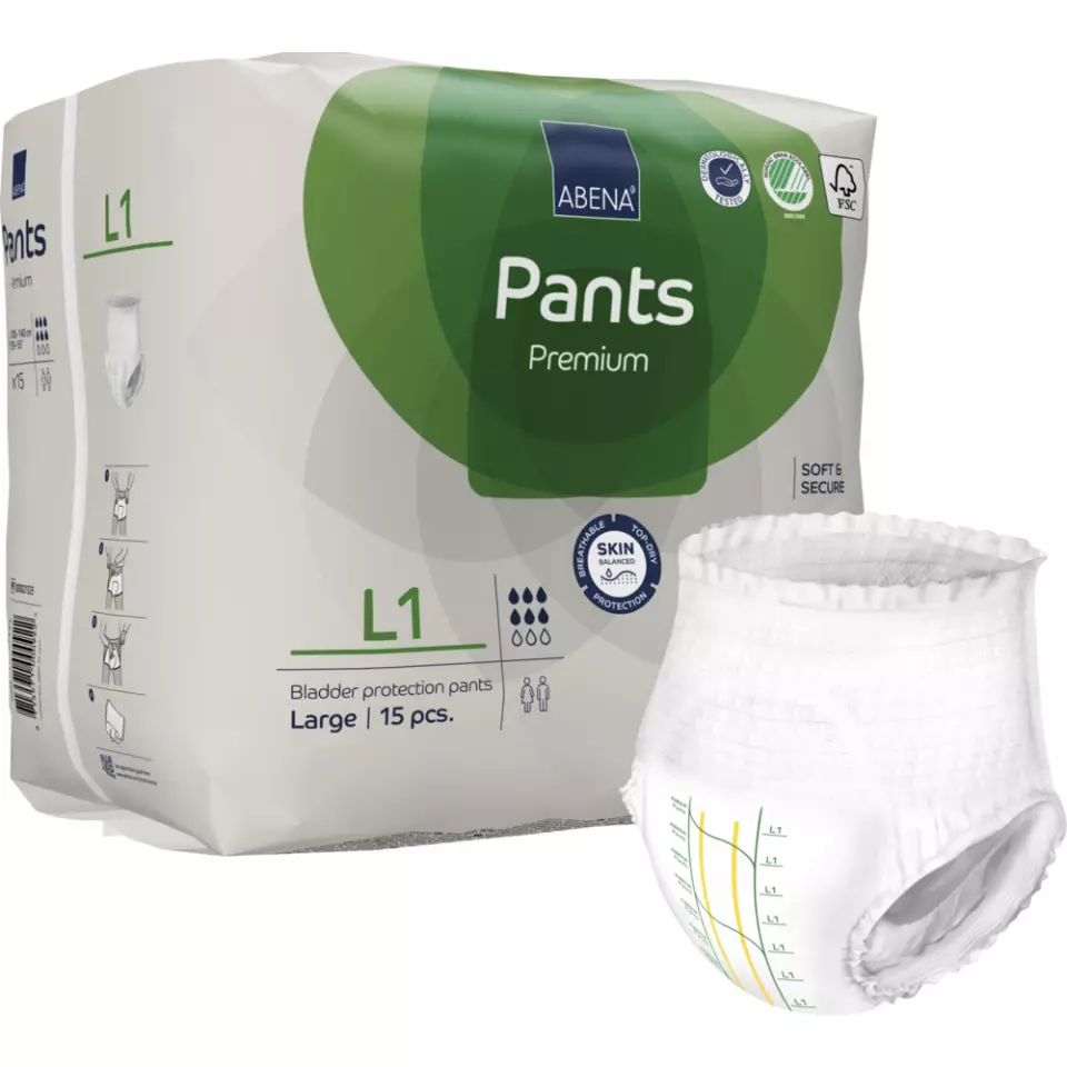 Abena 1000021325, Pants L1, Premium 100-140 cm, image 1, gallery thumbnail