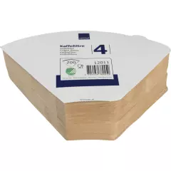 Abena 12011, Unbleached Coffee Filter No. 4 1x4