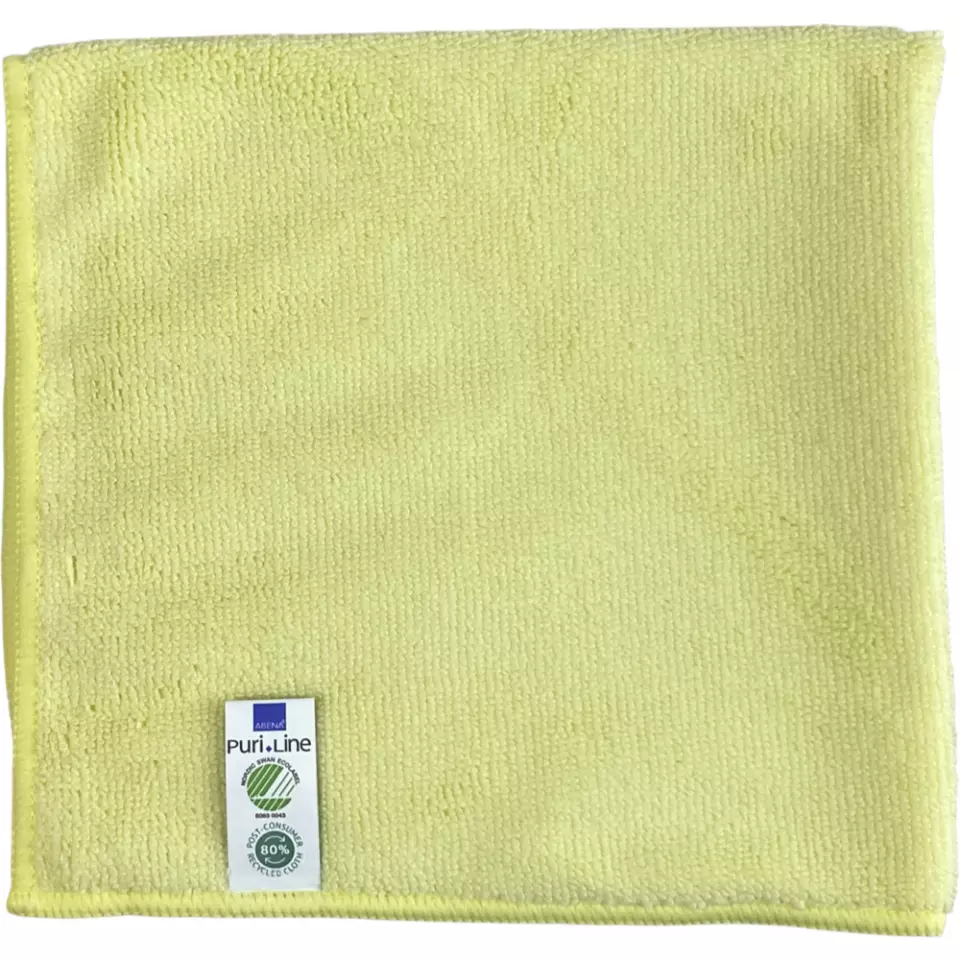 Abena 1000008239, Microfiber Cloth Yellow Basic, 40x40 cm, image 1, gallery thumbnail