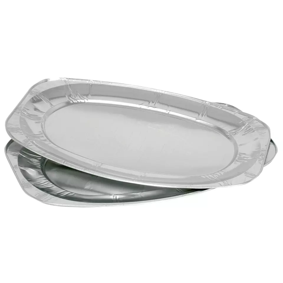Abena 5682, Oval Aluminum Serving Platter 35.9x54.8 cm, image 1, gallery thumbnail
