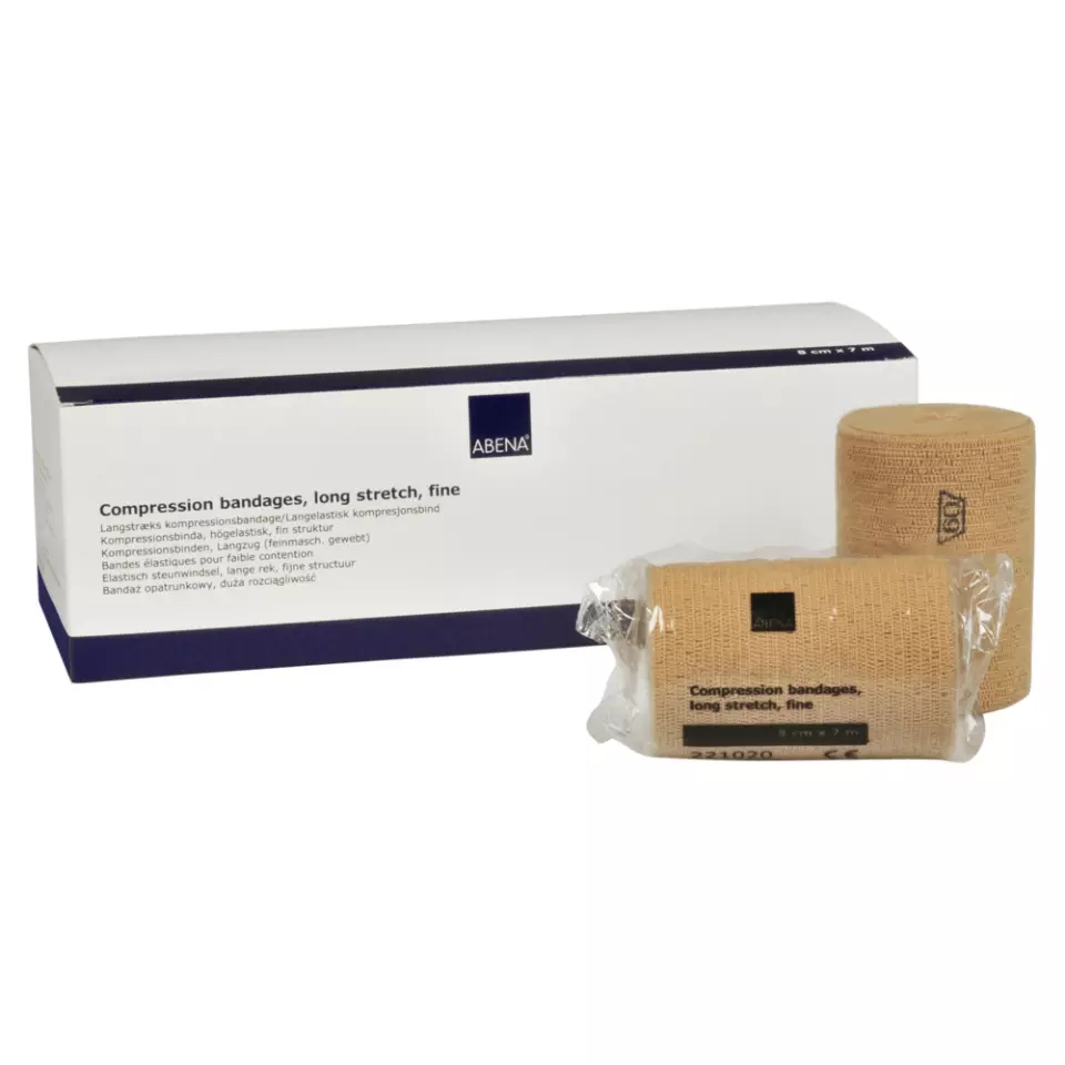 Abena 221020, Compression Bandage Fine Long Stretch 8cmx7m, image 1, gallery thumbnail