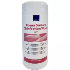 Abena 1999905084, Surface Disinfection Wipes 72% 16x20cm In Canister