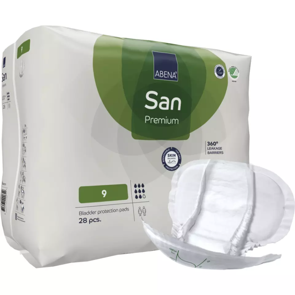 Abena 1000021311, San Premium 9 Shaped Pad, image 1, gallery thumbnail