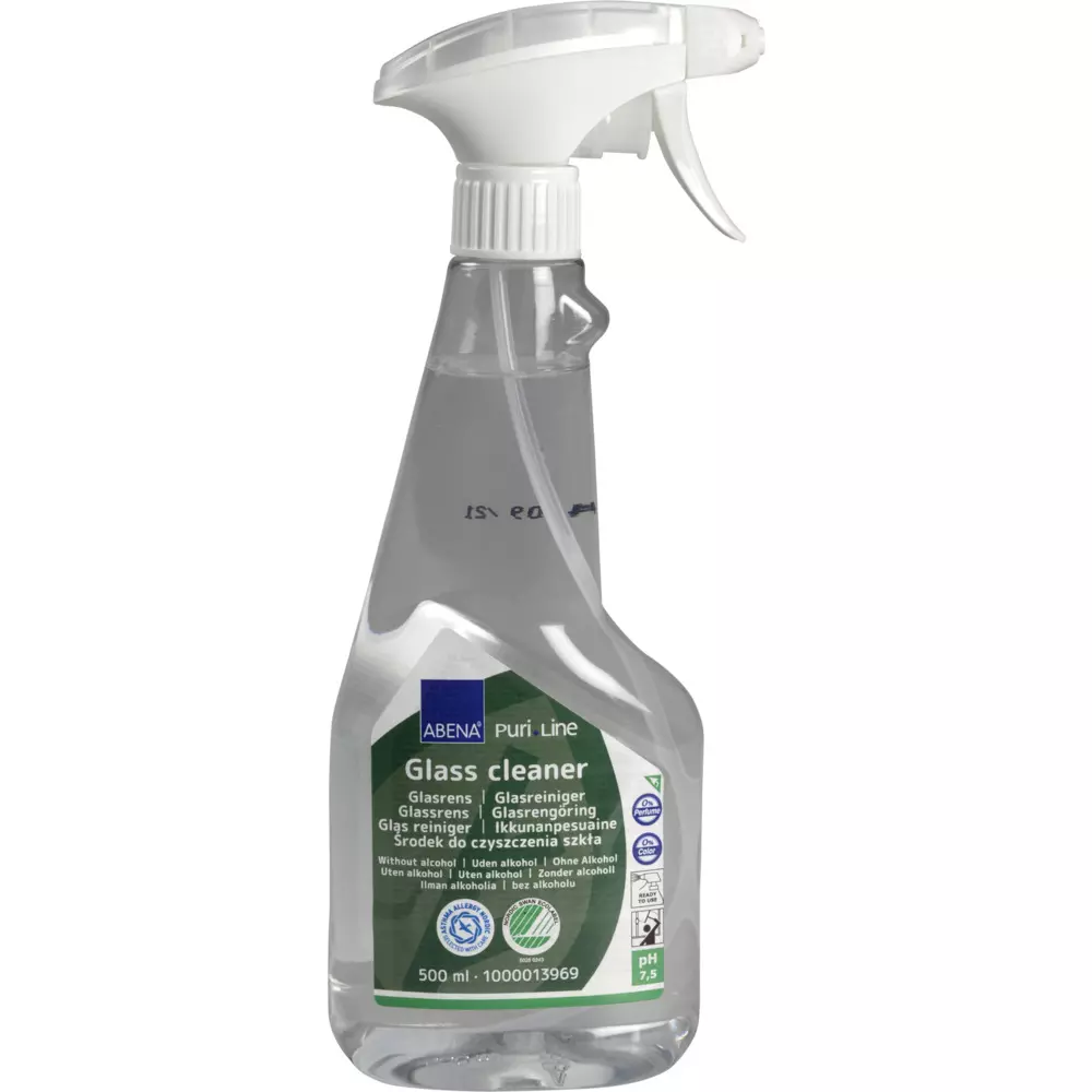 Abena 1000013969, PURI-LINE Glass Cleaner 500ml Ready-to-Use Unscented, image 1