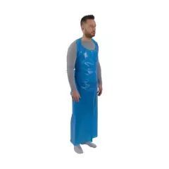 Abena 108076, Apron 110x160cm 80μm LDPE Blue In Bundle