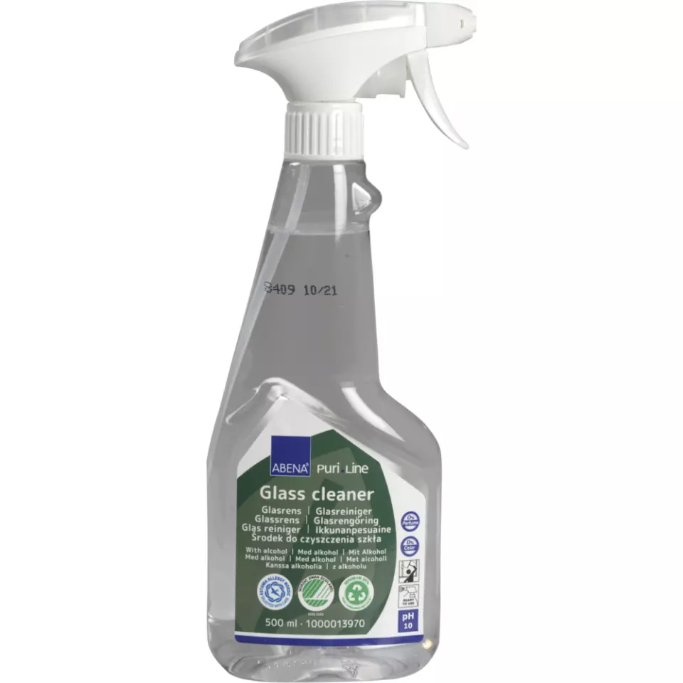 Abena 1000013970, PURI-LINE Glass Cleaner 500ml Ready-to-Use Unscented, image 1, gallery thumbnail