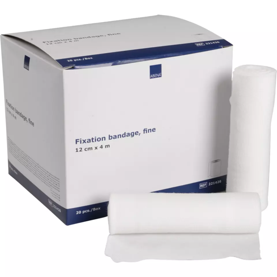Abena 221426, Elastic Gauze Bandage 12cmx4m Unwrapped, image 1, gallery thumbnail
