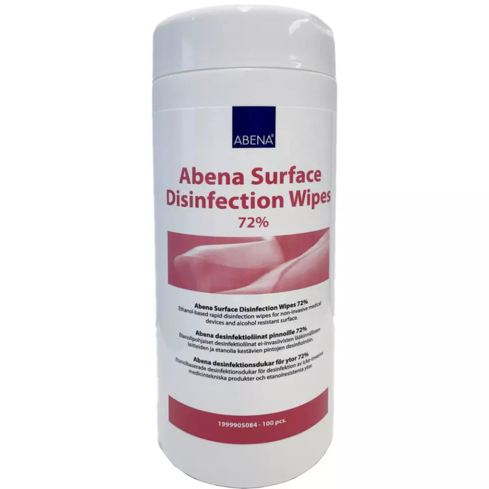 Abena 1999905084, Surface Disinfection Wipes 72% 16x20cm In Canister, image 1, gallery thumbnail