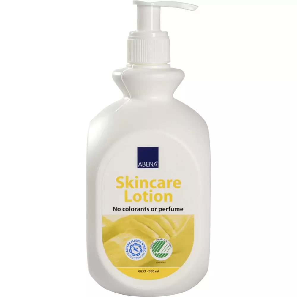 Abena 6653, Skincare Lotion 500ml 14% Vårdande hudlotion pumpflaska, image 1