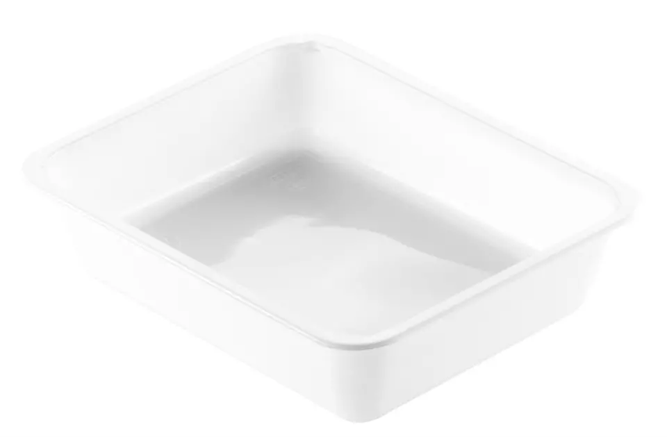Duni 153422, Menu matlåda med 1 fack, vit, CPET, 225 x 175 x 54mm, 1 500ml, image 1, gallery thumbnail
