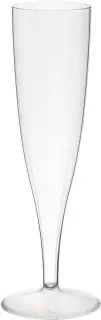 Duni 120145, Champagne Flute (Multipack), Clear, PS, 13.5 (10)cl