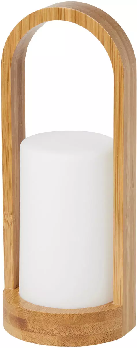 Duni 183179, Easy LED lykta, plast/bambu, 240 x 100mm, image 1, gallery thumbnail