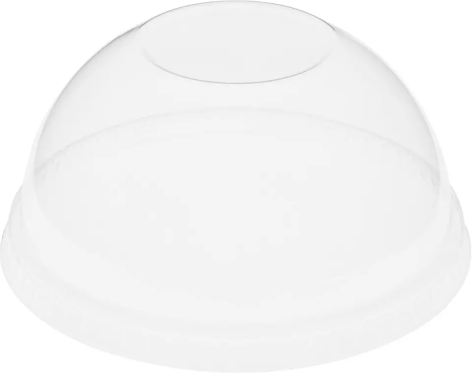 Duni 177997, Domed Lid Without Hole for Cups 188001/188002, Clear, rPET, image 1, gallery thumbnail