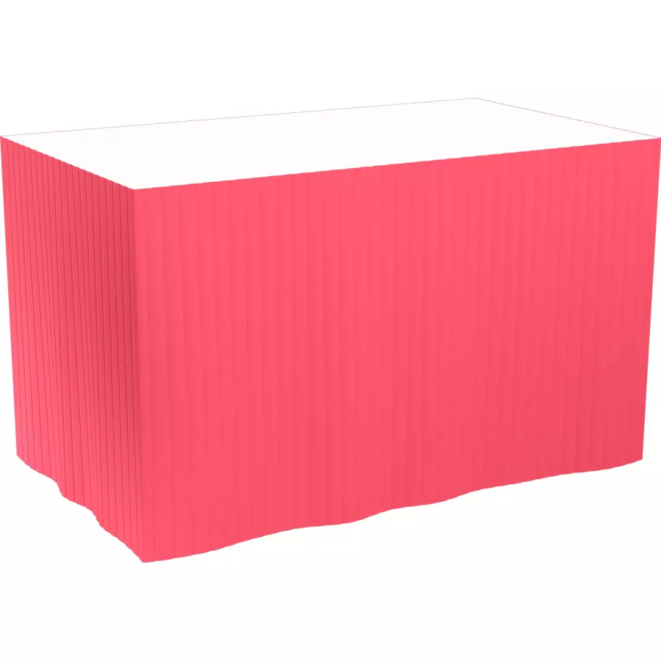 Duni 9023, Dunicel® Pleated Table Skirt 0.72 x 4m, Red, image 1, gallery thumbnail