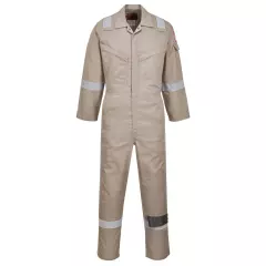 Portwest FR21KHR, Bizflame Work FR Super Lightweight Anti-Static Coverall, Khaki