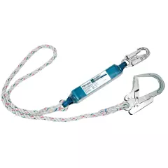 Portwest FP23WHR, Single 1.8m Lanyard With Shock Absorber, White