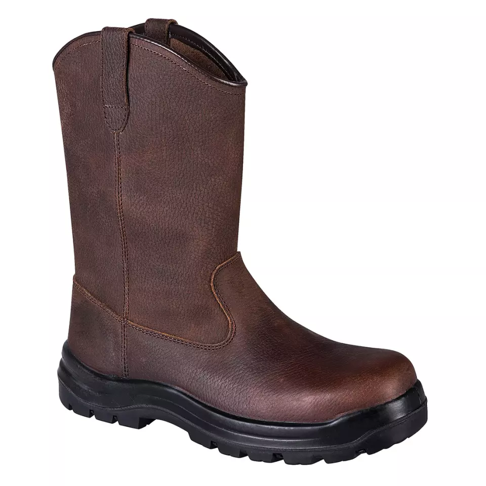 Portwest FC16BRR, Composite Leather Rigger Boot S3S HRO FO SR, Brown, image 1, gallery thumbnail