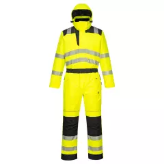 Portwest PW352YBR, PW3 Hi-Vis Winter Coverall, Yellow/Black