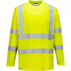 Portwest S178YER, Huomio-t-paita pitkähihainen, keltainen