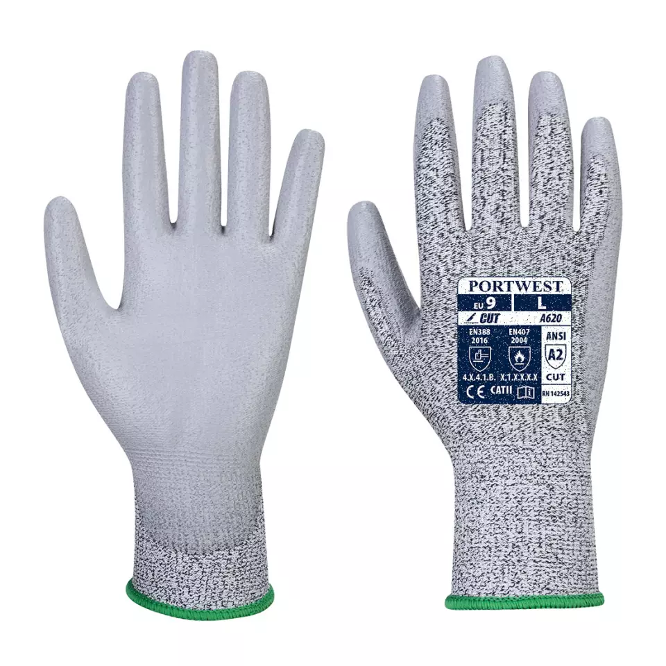 Portwest VA620G7R, Vending LR Schnittschutz-Handschuh mit PU-Handflächen, Grau, image 1, gallery thumbnail
