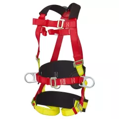 Portwest FP18RER, 3 Point Comfort Plus Harness, Red