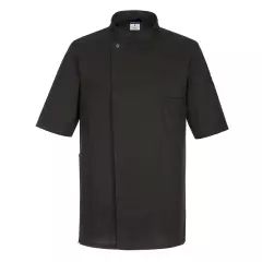 Portwest C735BKR, Chef's MeshAir Pro Surrey lyhythihainen takki, musta