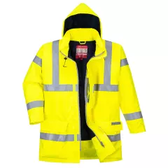 Portwest S778YER, Bizflame regn varsel antistatisk flamskyddad jacka, gul
