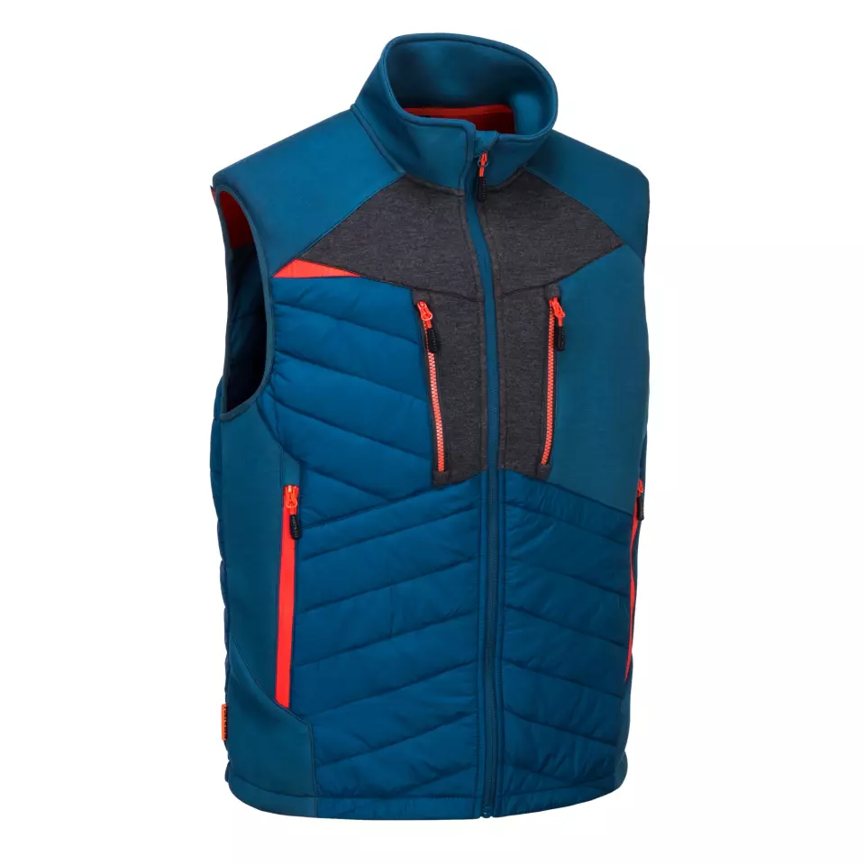 Portwest DX470MBR, DX4 Hybrid Baffle Gilet, Metro Blue, image 2, gallery thumbnail