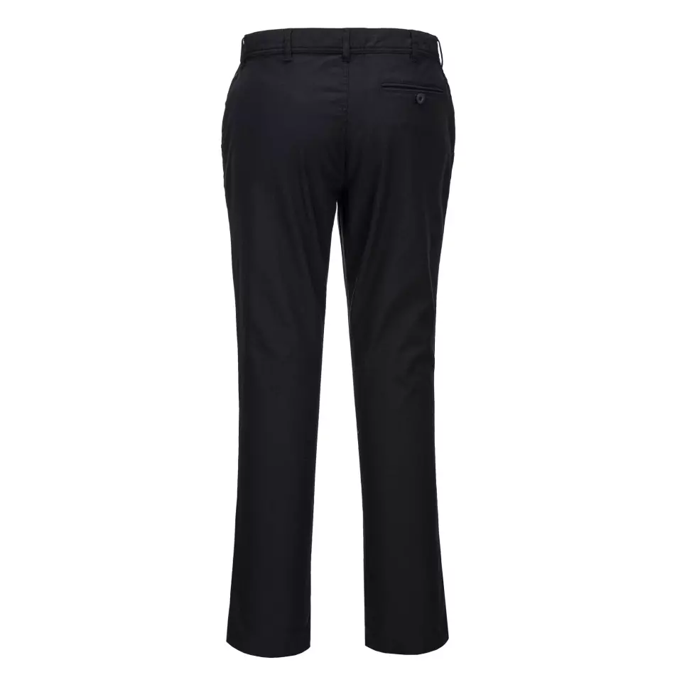 Portwest S232BKS, WX2 Eco Stretch Slim Chino byxor, svart kort, image 2, gallery thumbnail