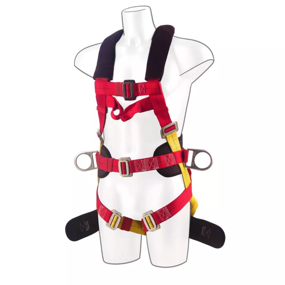 Portwest FP18RER, 3-pistekiinnitys Comfort Plus -valjaat, punainen, image 1, gallery thumbnail