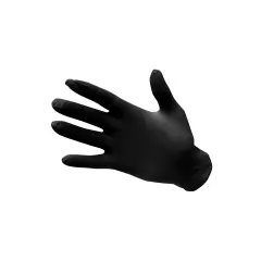 Portwest A925BKR, Powder Free Nitrile Disposable Glove, Black