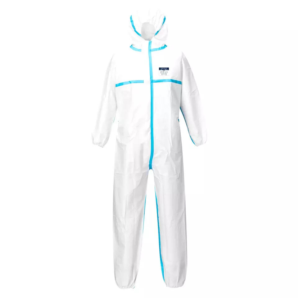 Portwest ST60WHR, BizTex Microporous Coverall Type 4/5/6, White, image 2, gallery thumbnail