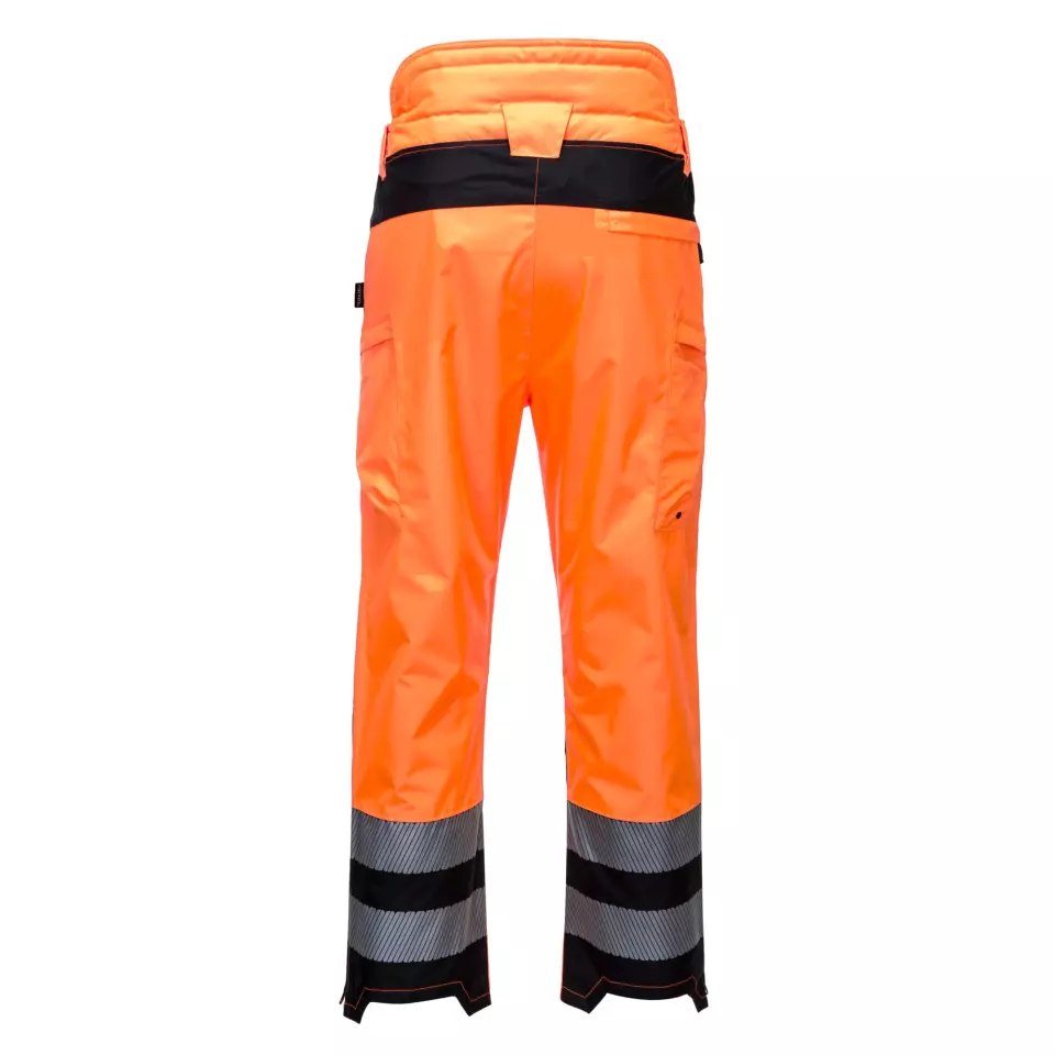 Portwest PW342OBR, PW3 varsel extrema regnbyxor, orange/svart, image 2, gallery thumbnail