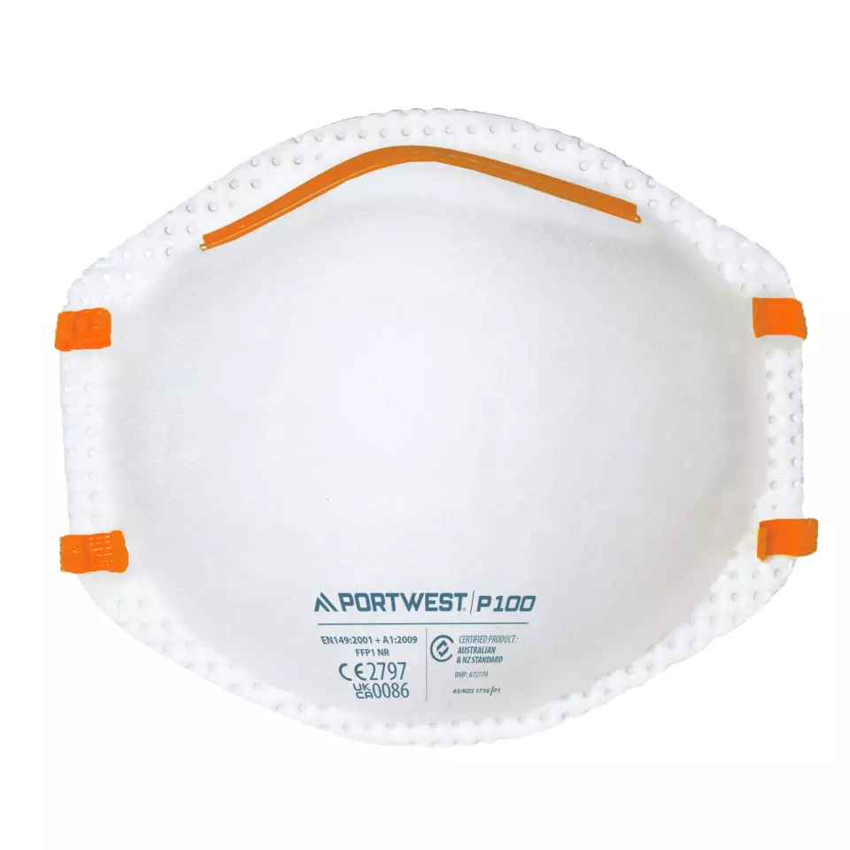 Portwest P100WHR, FFP1-Atemschutzmaske, Weiß, image 1, gallery thumbnail
