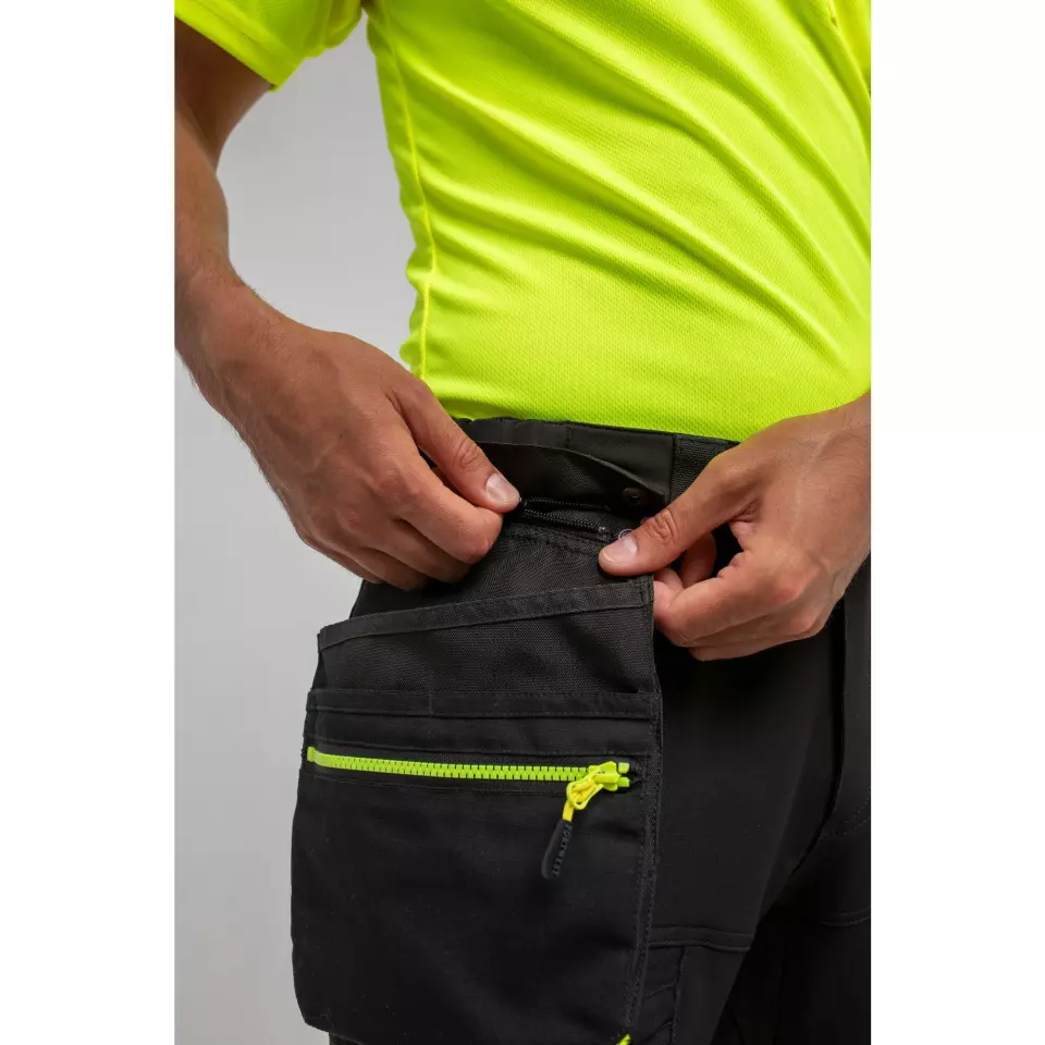 Portwest DX440BKR, DX4 Detachable Holster Pocket Trousers, Black, image 9, gallery thumbnail